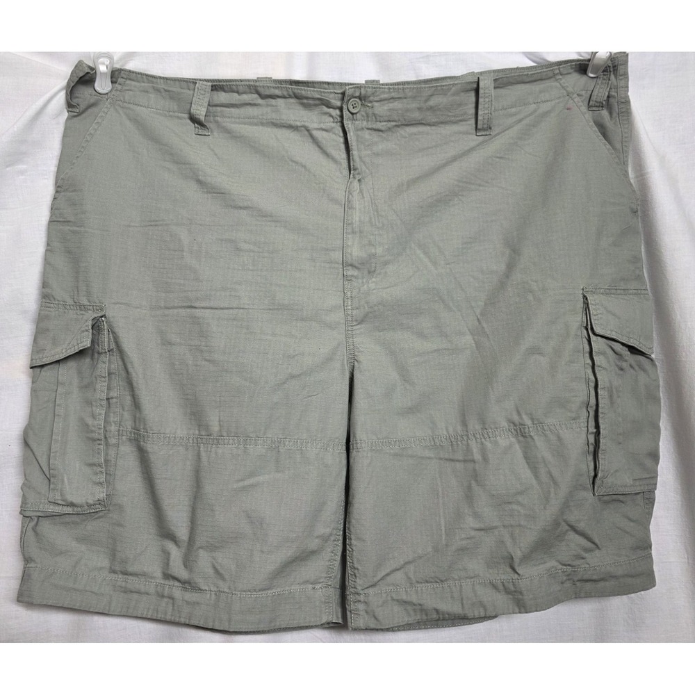 Nautica Men's Cargo Shorts Size 56 Olive Green Ripstop 9" Inseam Big Tall